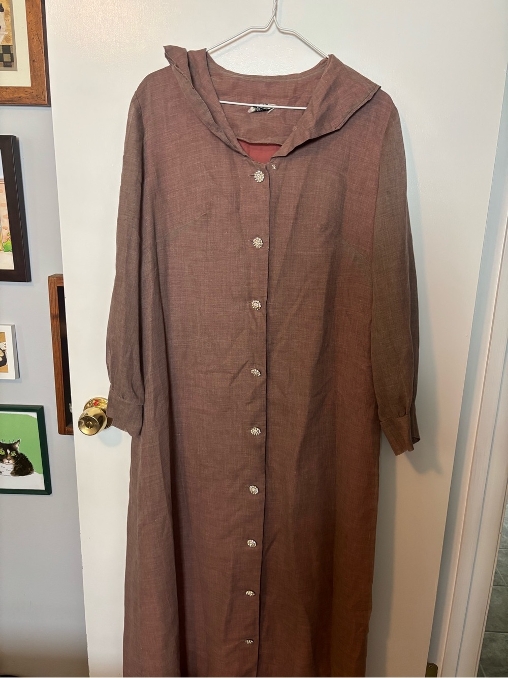 Vintage Westover New York Long Old Money Fashion Button Down Dress